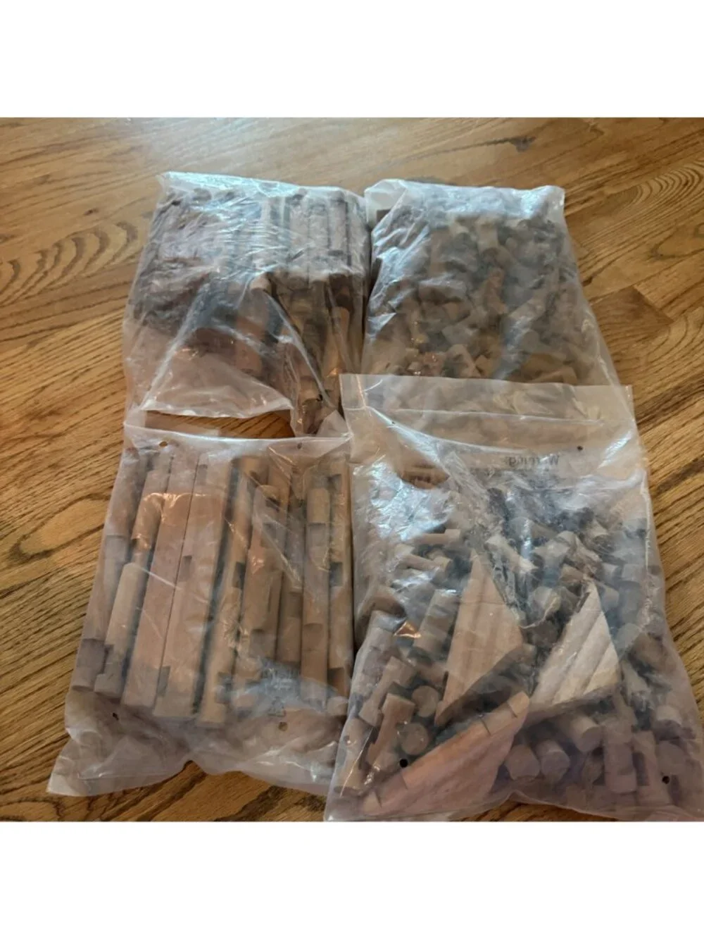 Log cabin building Block Pieces New in Bag Various Sizes